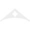 Ekena Millwork Pitch Turner Architectural Grade PVC Gable Pediment, 72"W x 30"H x 1"P (10/12) GPP072X030X100TUR - alternate 3